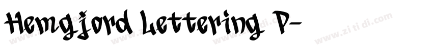 Hemgjord Lettering P字体转换